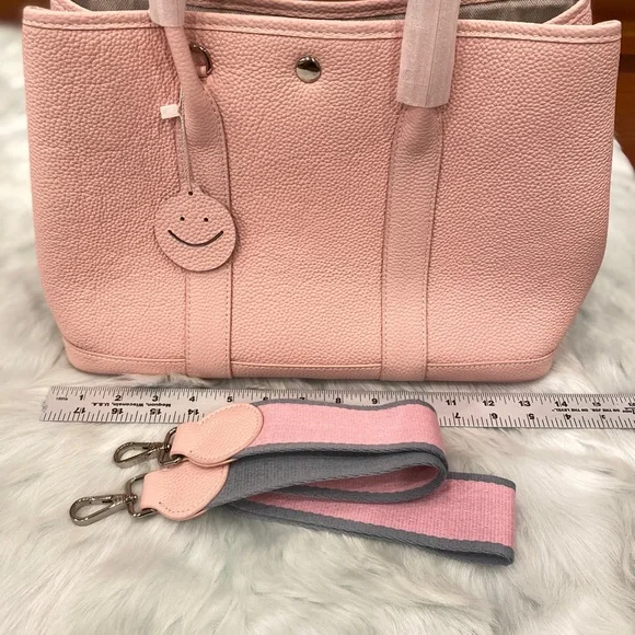 Pink 36CM Togo leather Top handle Graden Party genius leather Satchel bag - Picture 5 of 15